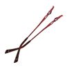 1 Pair Women Rhinestone Rimless Glasses Frame Replacement Temples, Wine Red