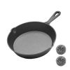 WANGYUANJI Cast Iron Grill Pan, 6.3" Supplementary Pan, Uncoated Skillet with Handle, Multifunctional for Home Use, Outdoor Camping Grill, egg, butter