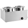 Commercial Soup Warmer Soup Station with 2*6.34Qt Pot Soup Kettle Warmer