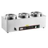 Commercial Soup Warmer Soup Station with 3*6.34Qt Pot Soup Kettle Warmer