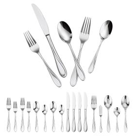 65-Piece Silverware Set Stainless Steel Cutlery Flatware Utensil Kitchen for 12