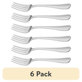 (6 pack) Fleetline Stainless Steel Dinner Fork 3 Piece Set Silver
