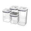 Canister Pack of 4, Flip-Tite® Square Food Storage Container Set