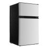 Mini Fridge with Freezer, 3.2 Cu.Ft, Two Door Compact Refrigerator, Adjustable Temperature, Shelf, Energy Efficient Small Fridge, Reversible Door