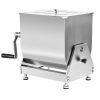 VEVOR Manual Meat Mixer, 15L Tilt Tank Meat Processing Equipment(Mixing Max 15LBS for Meat), Stainless Steel Meat Mixer