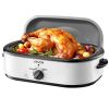 Roaster Oven, 18QT Electric Roaster Oven, 150-450Â°F Adjustable Temperature Electric Roasting Pan