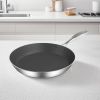 SOGA Stainless Steel Fry Pan 20cm Frying Pan Induction FryPan Non Stick Interior