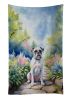 White Boxer Spring Path Kitchen Towel Dish Cloths Guest Hand Towel Decorative Bathroom Towel for Face,Tea, Dishcloth, Kitchen and Bath