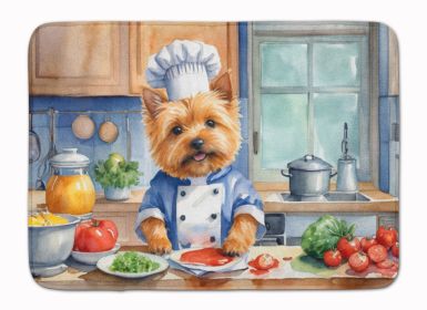 Norwich Terrier The Chef Memory Foam Kitchen Mat Machine Washable Anti-Fatigue Mat Cushion Comfort Bath Mat or Kitchen Rug