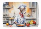 Italian Greyhound The Chef Memory Foam Kitchen Mat Machine Washable Anti-Fatigue Mat Cushion Comfort Bath Mat or Kitchen Rug
