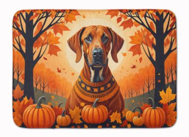 Rhodesian Ridgeback Fall Memory Foam Kitchen Mat Machine Washable Anti-Fatigue Mat Cushion Comfort Bath Mat or Kitchen Rug