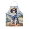 Japanese Chin Cowboy Welcome Apron Cooking Kitchen Server Baking Crafts Gardening for Adult Women Men, Unisex, Large, Multicolor
