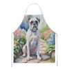 White Boxer Spring Path Apron Cooking Kitchen Server Baking Crafts Gardening for Adult Women Men, Unisex, Large, Multicolor