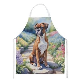Boxer Spring Path Apron Cooking Kitchen Server Baking Crafts Gardening for Adult Women Men, Unisex, Large, Multicolor