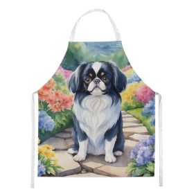 Japanese Chin Spring Path Apron Cooking Kitchen Server Baking Crafts Gardening for Adult Women Men, Unisex, Large, Multicolor