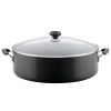 Easy Clean 14 Inch Nonstick One-Pot / Stockpot / Dutch Oven Family Braising Pan with Lid, Dishwasher Safe, Black