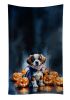 Saint Bernard Puppy Halloween Kitchen Towel Dish Cloths Guest Hand Towel Decorative Bathroom Towel for Face,Tea, Dishcloth, Kitchen and Bath