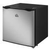 HOMCOM Mini Upright Freezer 1.1 Cu.Ft Compact Silver with Removable Shelves Home Appliances Chill Solution