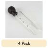 (4 pack) Plastic 10.8" Meat Baster with Cleaning Brush Features Dual Measurement Marks 1 ounce Volume