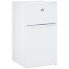 3.2 Cu Ft Compact Refrigerator, Mini Fridge with Freezer, Adjustable Shelves and Reversible Doors for Bedroom, White