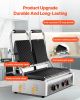 Commercial Panini Grill, 3600W Electric Sandwich Panini Maker, Stainless Steel Double Sandwichs Press with Handle and Temp Control