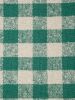 AAYU Green Checkered Pattern Boucle Cotton Table Cloth Fall Decor Table Cloth