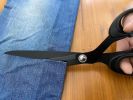 Black Fabric Scissors for Adults,Titanium Coating with Stainless Steel Blade, for Dressmaking, Leather Professional Sewing Fabric