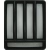 4 Pack Silverware Organizer, Small, Black