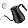 Electric Gooseneck Kettle Temperature Control & 5 Variable Presets;  Pour-Over Tea Kettle for Coffee Brewing;  Stainless Steel Inner;  1200W Rapid Hea