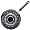 3 Piece Aluminum Nonstick Frying Pan Set, Black