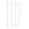 Wall Mounted Wine Rack for 24 Bottles 2 pcs White Iron