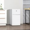 Double Door Mini Fridge with Freezer, 3.2 Cu.Ft Compact Refrigerator with Adjustable Shelf, Adjustable Thermostat and Reversible Door for Bedroom