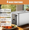PSKST075AE  2-piece retro toaster SUS304 food-grade 6 browning levels 3 functions - defrosting/reheating/cancelling 2-inch wide groove Easy-to-clean r