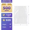 Pack of 500 Steam Table Pan Liners with Twist Tie 18 x 14 for 1/3 Pan. Disposable Polyethylene Pan Liners 18x14. Poly Bun Pan Covers for Caterers
