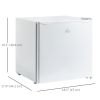1.1 Cu. Ft. Mini Freezer, Compact Upright Freezer with Reversible Door, Removable Shelf, Adjustable Temperature, White