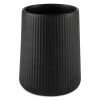 2 Pack 6.2" Ribbed Ceramic Kitchen Utensil Holder, Black