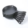 HAWOK DIA.6 inch Round Mini Skillet Black Pack of 6