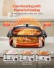 Roaster Oven, 22QT Electric Roasting Pan, 150-450Â°F Adjustable Temperature Multifunctional Electric Roaster Oven with Self-Basting Lid