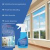 Jakehoe Glass Descaling Cleaning Agent, Clean Glass Dust Stains Glass Mirror Crystal Clear Cleaning Agent