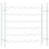 Wine Rack for 36 Bottles White Metal