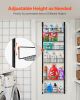 6-Tier Over the Door Pantry Organizer Hanging Storage Rack Adjustable Kitchen