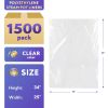 Pack of 1500 Steam Table Pan Liners on Roll with Twist Tie 34 x 25. High Density Pan Liners 34x25. Thickness 0.50 mil. Polyethylene Bun Pan Covers for