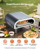 12" Outdoor Pizza Oven Portable Gas Oven Iron Spray for Camping