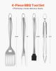 4PCS Grilling Tool Set BBQ Grill Accessories Stainless Steel Barbecue Utensil