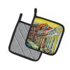 Remember When Pair of Pot Holders Kitchen Heat Resistant Pot Holders Sets Oven Hot Pads for Cooking Baking BBQ, 7 1/2 x 7 1/2