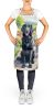 Flat-Coated Retriever Spring Path Apron Cooking Kitchen Server Baking Crafts Gardening for Adult Women Men, Unisex, Large, Multicolor