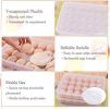 Deviled Egg Containers with Lid, (Set of 2),Stackable Plastic Egg Holder for 48 Eggs,Clear Egg Storage Holder for Fridge,Keep Fresh,Easter