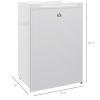 HOMCOM Upright Freezer, 3 Cu Ft Small Freezer with Reversible Single Door, Adjustable Thermostat for Home, Apartment, White