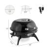 Electric Countertop BBQ Grill, Portable Double Layer Indoor/Outdoor Electric Grill for Indoor & Outdoor Use, 1600W, Black