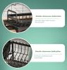 Multifunctional Dish Rack, Rustproof Kitchen Dish Drying Rack with Drainboard